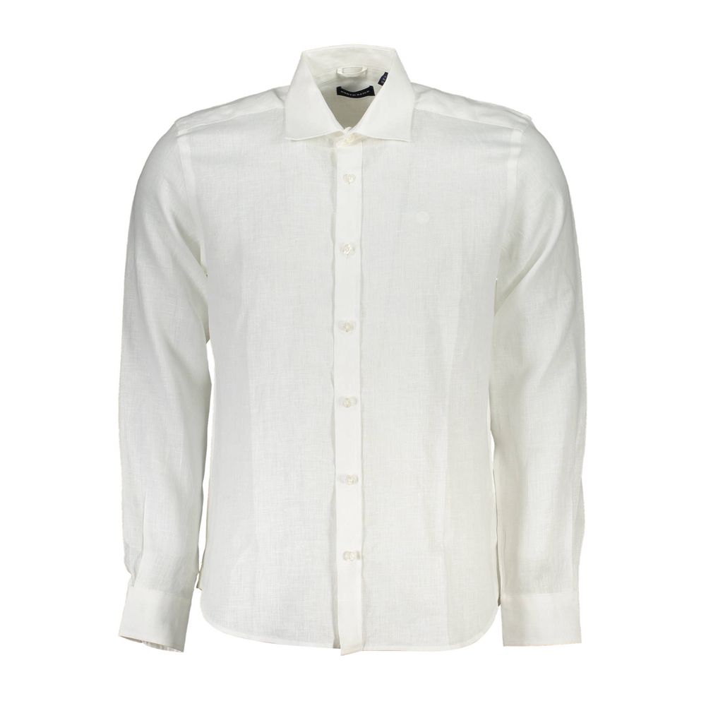 North Sails white linen shirt for men